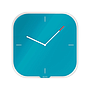 LEITZ - Reloj cosy de pared silencioso cristal 30x30 cm azul (Ref. 90170061)