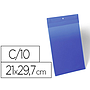 DURABLE - Funda magnetica 210x297 mm plastico azul ventana transparente pack de 10 unidades (Ref. 1747-07)