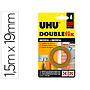 UHU - Cinta adhesiva doublefix marron doble cara extra fuerte 1,5 mt x 19 mm (Ref. 36497)