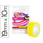 TESA - Cinta adhesiva film neon 10 mt x 19 mm amarillo/rosa encelofanada (Ref. 53930-00000-00)