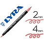 LYRA - Rotulador aqua brush acuarelable doble punta fina y pincel rosa carmin (Ref. 6520024)