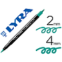 LYRA - Rotulador aqua brush acuarelable doble punta fina y pincel verde noche (Ref. 6520055)
