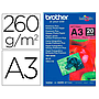BROTHER - Papel foto brillante a3 260g/m2 paquete 20 hojas (Ref. BP71GA3)