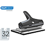 RAPESCO - Taladrador alu 95 negro ajustable 2,3 y 4 taladros capacidad 32 hojas (Ref. 1205)