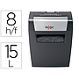 REXEL - Destructora de documentos momentum x308 capacidad de corte 8 hojas destruye grapas y clips 15 litros (Ref. 2104570EU)