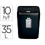 REXEL - Destructora de documentos promax qs rsx1035 capacidad 10 hojas particulas destruye grapas clips y (Ref. 2104585EU)