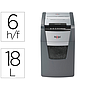 REXEL - Destructora de documentos secure mc6 eu capacidad 6 hojas grapas clips tarjetas y cd 18 l (Ref. 2020130EU)