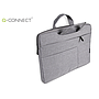Q-CONNECT - Maletin para portatil 15,6\" con asas retractiles cremallera 3 bolsillos exteriores gris (Ref. KF17242)