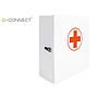Q-CONNECT - Botiquin metalico 4 compartimentos vacio primeros auxilios 330x360x120 mm (Ref. KF17348)