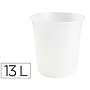 Q-CONNECT - Papelera plastico transparente 13 litros dim, 275x285 mm (Ref. KF19038)