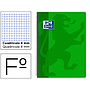 OXFORD - Cuaderno espiral school classic tapa polipropileno folio 80 hojas cuadro 4 mm con margen verde (Ref. 400079661)