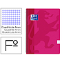 OXFORD - Cuaderno espiral school classic tapa polipropileno folio 80 h cuadro 4 mm con margen fucsia (Ref. 400079664)
