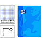 OXFORD - Cuaderno espiral school classic tapa polipropileno folio 80 hojas cuadro 4 mm con margen azul (Ref. 400106965)