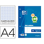 OXFORD - Recambio din A4 200 + 50 hojas gratis cuadro 4 mm con margen (Ref. 400119437)