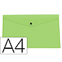 LIDERPAPEL - Carpeta dossier broche polipropileno din A4 verde manzana opaco 50 hojas (Ref. DS74)