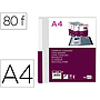 LIDERPAPEL - Carpeta 80 fundas canguro pp din A4 transparenteportada y lomo personalizable (Ref. JC28)
