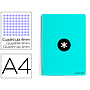 ANTARTIK - Cuaderno espiral liderpapel A4 tapa dura 80h 100gr cuadro 4mm con margen color menta (Ref. KB11)