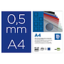 LIDERPAPEL - Tapa encuadernacion polipropileno A4 0.5mm azul opaco paquete de 100 unidades (Ref. TE23)