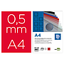 LIDERPAPEL - Tapa encuadernacion polipropileno A4 0.5mm rojo opaco paquete de 100 unidades (Ref. TE24)