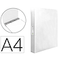 LIDERPAPEL - Carpeta 4 anillas 25 mm mixtas polipropileno din A4 transparente (Ref. CH31)
