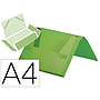 LIDERPAPEL - Carpeta portadocumentos gomas polipropileno din A4 verde manzana opaco lomo 25 mm (Ref. SS52)