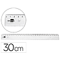 LIDERPAPEL - Regla plastico irrompible transparente 30 cm (Ref. RG15)
