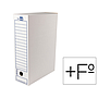 LIDERPAPEL - Caja archivo definitivo carton folio prolongado 388x275x116 mm 340 g/m2 (Ref. DF22)