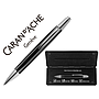 CARAN D'ACHE - CARAN D' ACHE - Boligrafo alchemix cuerpo laca negra adornos cromados brillante con estuche punta media (Ref. 4882-009)