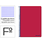 LIDERPAPEL - Cuaderno espiral folio smart tapa blanda 80h 60gr cuadro 4mm con margen color rojo (Ref. BF96)