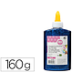 LIDERPAPEL - Purpurina pegamento fantasia azul metalizado bote de 160 gr (Ref. PU21)
