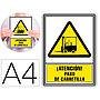 ARCHIVO 2000 - Pictograma atencion paso de carretilla pvc amarillo luminiscente 210x297 mm (Ref. 6172-05 AM)