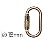 FARU - Mosqueton acero galvanizado automatico virola 18 mm resistencia 25 kn (Ref. C171)