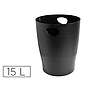EXACOMPTA - Papelera plastico ecoblack negro 15 litros (Ref. 453014D)