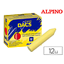 DACS - Lapices cera unicolor amarillo claro caja de 12 unidades (Ref. DA060003)