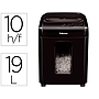 FELLOWES - Destructora de documentos 10m capacidad de corte 10 h seguridad p5 destruye grapas y tarjetas de (Ref. 4630601)