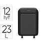 FELLOWES - Destructora de documentos lx211 capacidad de 15 hojas seguridad p5 negra papelera 23 l grapas (Ref. 5050201)